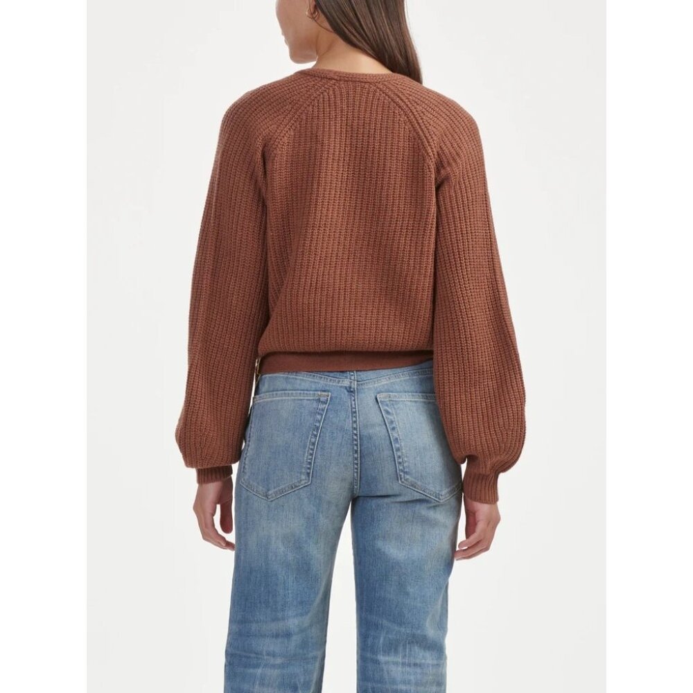 Splendid Adele Wrap Sweater In Brown - image 3